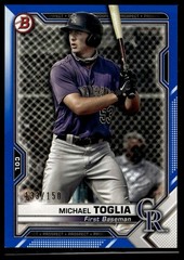 2021 Bowman #BP-137 Michael Toglia Prospects Blue #/150
