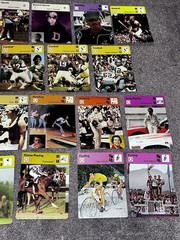 550 1970&rsquo;s Sportscaster Cards No Dupes Stars Football Baseball Racing Golf VgEx