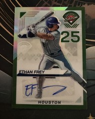 2025 Panini Prospect Edition #188 Ethan Frey Holo Prospect Ticket Auto Green