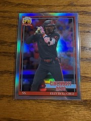 2026 Topps Chrome 75th Anniversary Elly De La Cruz Reds REFRACTOR Insert #91CB-7