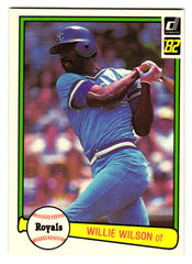 1982 Donruss – Willie Wilson #448 Kansas City Royals