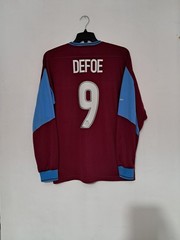West Ham United 2003/04 Home Shirt / DEFOE 9 / Long Sleeve / Large (Excellent)