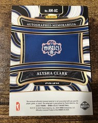 2025 Panini Select WNBA Alysha Clark Silver Patch Auto Mystics