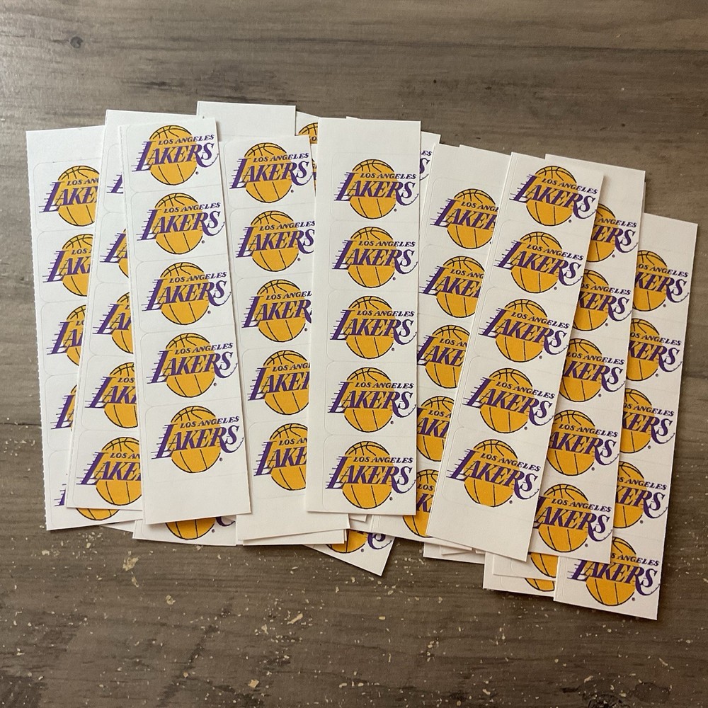 LOS ANGELES LAKERS Stickers 5 Per Strip