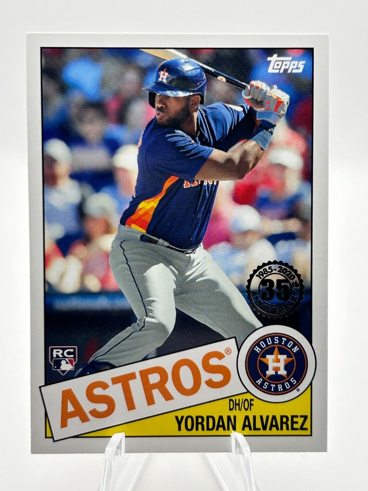 YORDAN ALVAREZ 2020 TOPPS RETRO 1985 ROOKIE HOUSTON ASTROS #85TB-18 JC