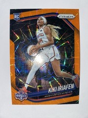 2025 Panini WNBA Orange Velocity Prizm #72 Kiki Iriafen Rookie