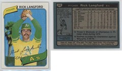 1980 Topps Rick Langford #546 1g62