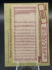 Nolan Ryan 1985 Topps #760 IT2348
