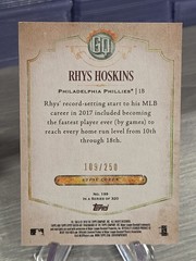 Rhys Hoskins 2018 Topps Gypsy Queen Indigo /250 Rookie #199 Phillies RC