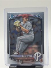 2025 Bowman Draft Chrome #BDC-4 Gage Wood Philadelphia Phillies 1st