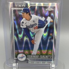 2026 Topps Chrome Yoshinobu Yamamoto #75 Los Angeles Dodgers Ray Wave Refractor