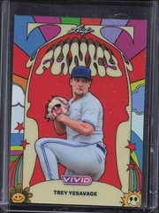 2026 Leaf Vivid Trey Yesavage Funky Rookie Red Prismatic /14 Blue Jays