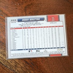 Topps 2026 Series 2 Andruw Monasterio Boston Red Sox Parallel #653 /99