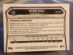 2026 Bowman⭐1st Bowman RARE SSP- Mini Diamonds /299⭐#BCP-150 Wilder Dalis 🔥RC🔥