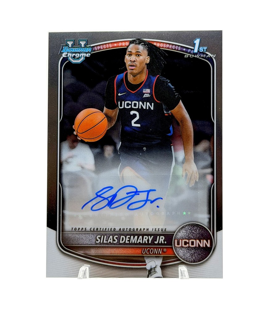 SILAS DEMARY JR. 2025-26 Bowman Chrome U 1st Base Chrome Auto UConn #CPA-SD RC