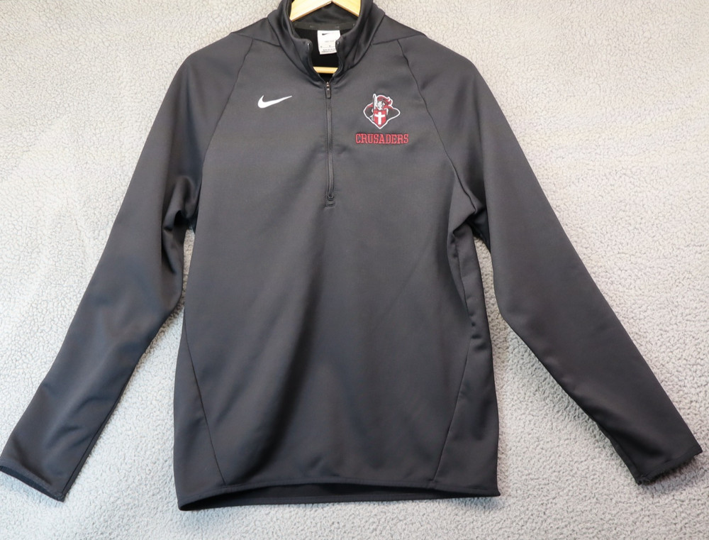 Nike Dri Fi Holy Cross Crusaders 1/2 Half Zip Long Sleeve Adult Medium