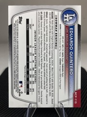 2025 1st Bowman Chrome Eduardo Quintero #BCP-115 Mega Box Mojo Refractor (RC)
