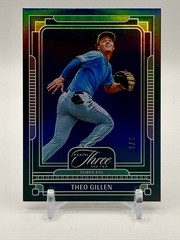 2025 Panini Three and Two Theo Gillen #9 Black /8 Rays
