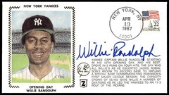 Willie Randolph Signed FDC Envelope AUTO Cachet NY Yankees 1980 Silver Slugger!