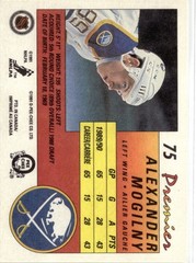 1990-91 O-Pee-Chee Premier #75 Alexander Mogilny