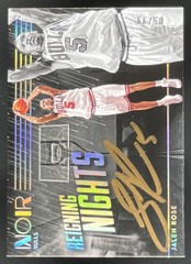 2019-20 Panini Noir Reigning Nights Signatures #RN-JRO Jalen Rose Auto /99