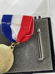US Kids Pennsylvania Keystone Wrestling Medal Medallion Ribbon Vtg Award w Case