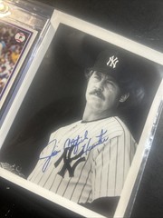 Jim “Catfish”Hunter Signed New York Yankees Pic1978 Baseball Card No COA Vintage
