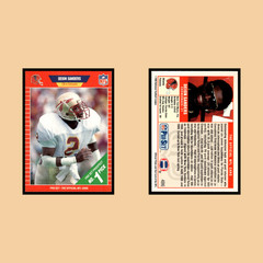 Deion Sanders Rookie #486 1989 Pro Set Atlanta Falcons Football Card NFL NM