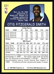 1990-91 Hoops Otis Smith #221 Orlando Magic