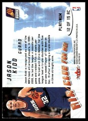 2000 Fleer Ultra #12AC JASON KIDD Air Club For Men PLATINUM SP Phoenix Suns HOF