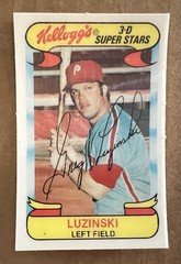 GREG LUZINSKI 1978 KELLOGG’S BASEBALL CARD NM # 33 PHILADELPHIA PHILLIES
