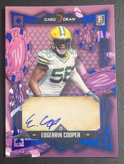 2024 Wild Card 5 Draw Edgerrin Cooper Blue Auto Modern Purple Pink /3 Packers