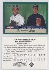 1995 Milwaukee Brewers Police Neenah Jose Mercedes Mark Kiefer #41-43 5t4