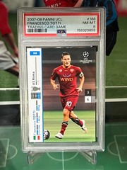 2007-08 Panini UCL Trading Card Game #188 Fracisco Totti PSA 8 Rare Card