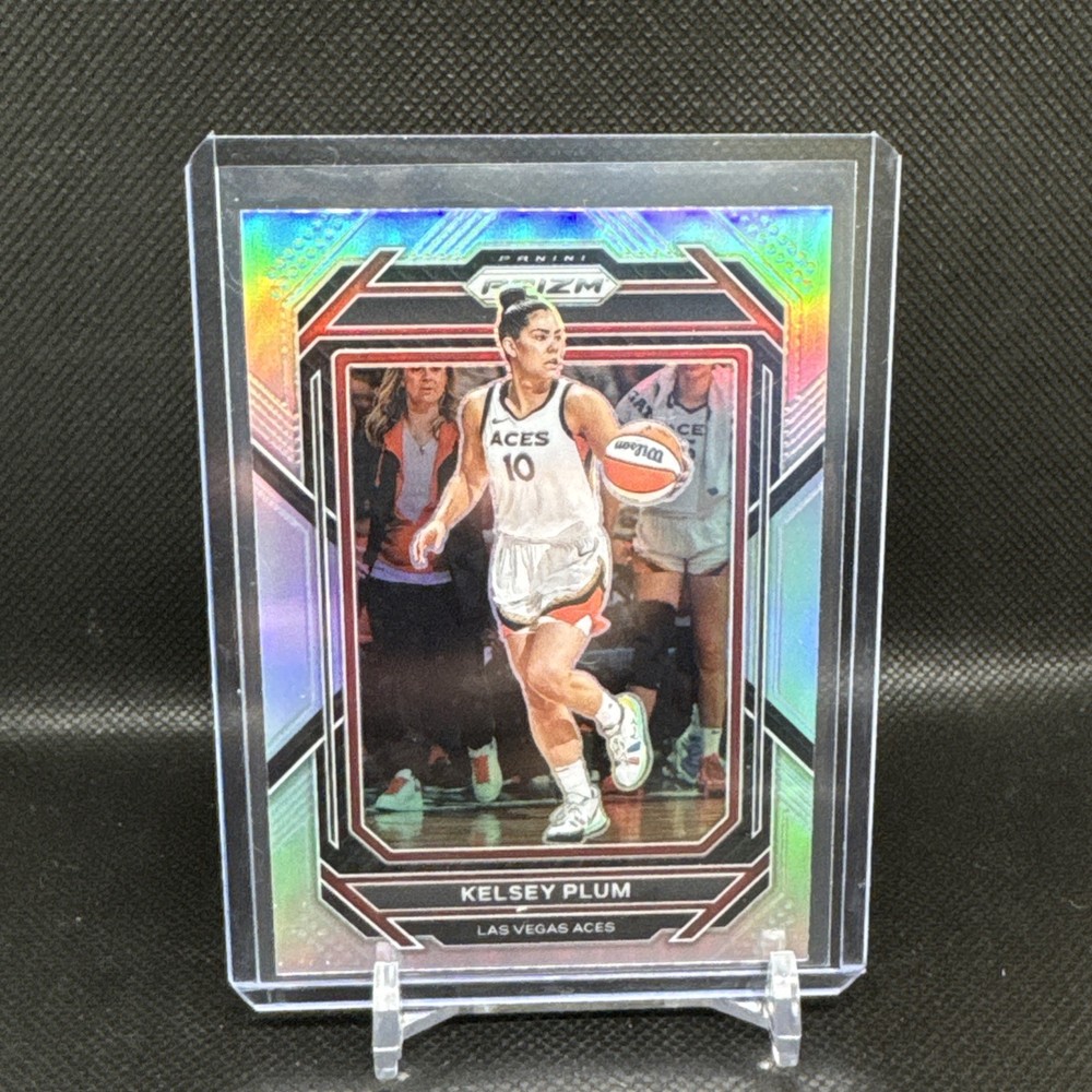 2023 Panini Prizm WNBA KELSEY PLUM #4 SILVER PRIZM ACES SPARKS