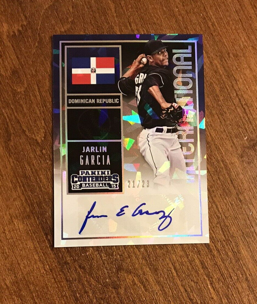 Jarlin Garcia 2015 Contenders International Cracked Ice Auto #24 Pirates /24