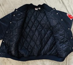 Majestic Boston Red Sox MLB Snap Button Jacket Navy Blue/Red/White, Size 3XT