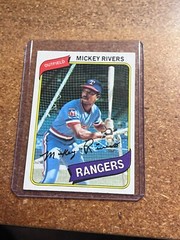 1980 Topps Baseball # 485 Mickey Rivers
