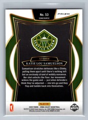 2025 Panini Select WNBA #53 Katie Lou Samuelson Green Ice Prizms