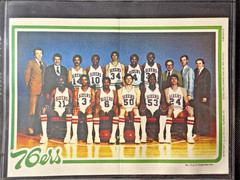 1980-81 Topps NBA Basketball 16 Team Mini-Poster Complete Set Bird Magic Dr J