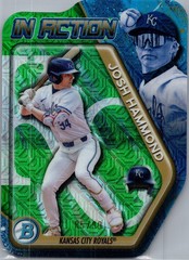 2025 Bowman Draft #BIA-9 Josh Hammond Bowman In Action Green Refractor #/99