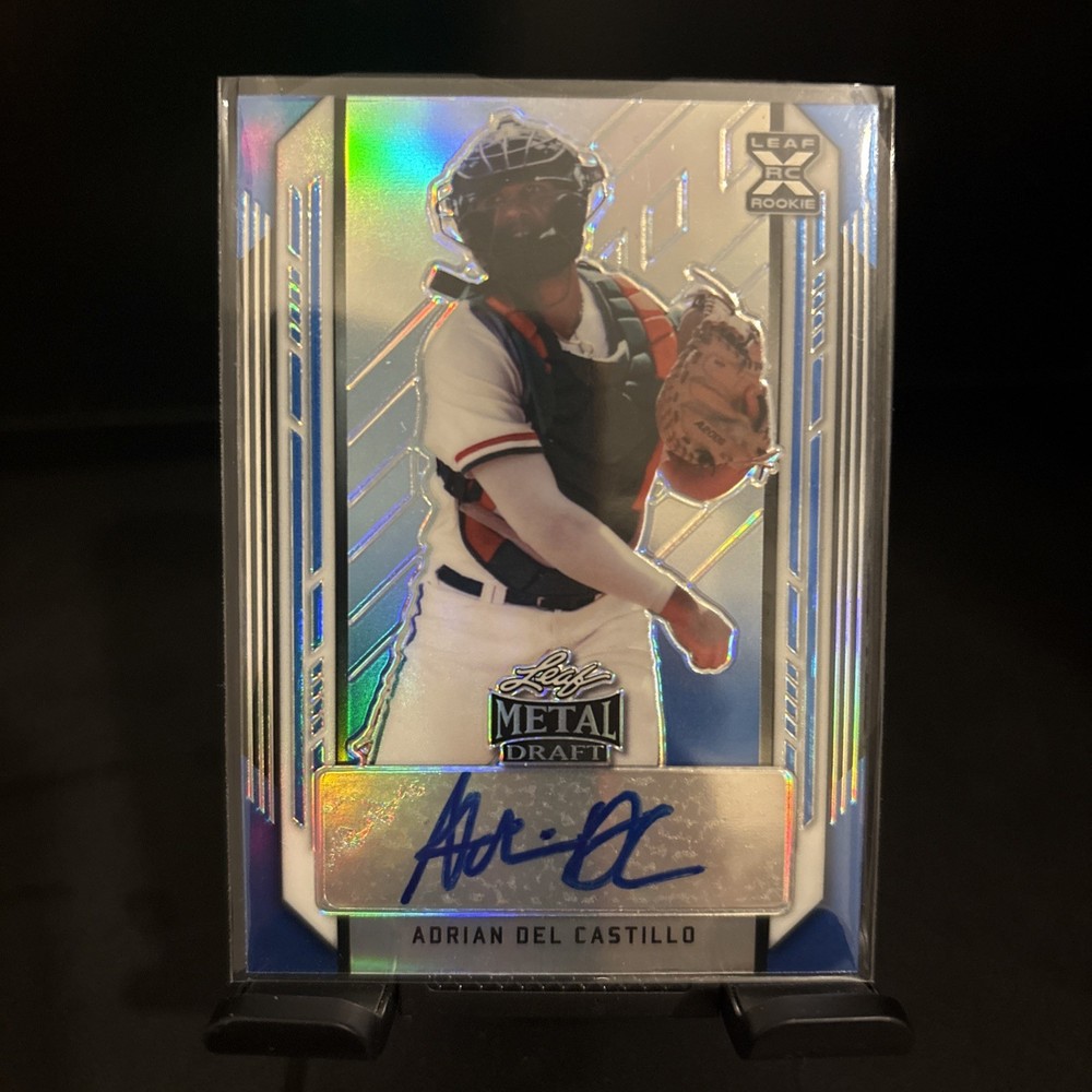 Adrian Del Castillo 2021 Leaf Metal Draft Blue Autograph Auto RC #14/35 #BA-ADC