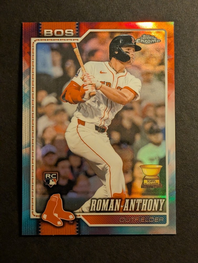 2026 Topps Chrome Roman Anthony RC #225 Red White & Blue Refractor!! 🔥📈🔥