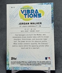 Jordan Walker Virtuosic Vibrations Rookie RC 2022 Bowman Card #VV-13 Cardinals