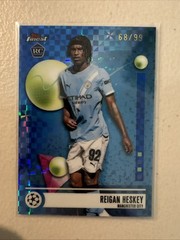REIGAN HESKEY 2025-26 TOPPS FINEST ROOKIE BLUE XFRACTOR RC /99