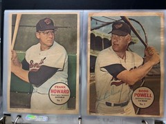 1967 Topps – Poster Inserts Lot of 33 Mickey Mantle, Hank Aaron, Willie Mays Etc
