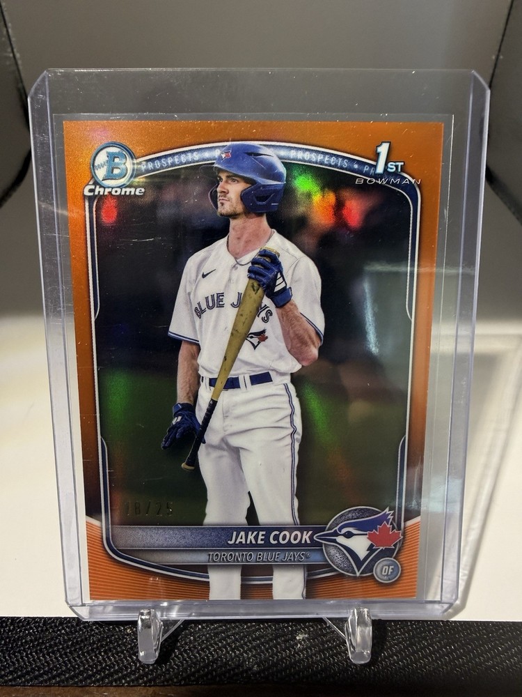 Topps Bowman Chrome Draft 2025 Jake Cook Blue Jays 1st Bowman Orange #BDC-97 /25