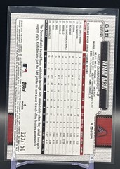 2026 Topps Series 2 Taylor Rashi #615 Blue Rainbow Foil 23/150 (RC)