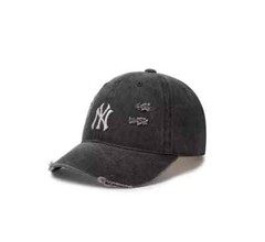 MLB Korea NY Yankees Cap / Black / Damaged Wash Unstructured / Karina PICK