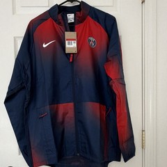 Nike Paris Saint-Germain PSG Soccer Full Zip Jacket Navy Red Men’s Size L